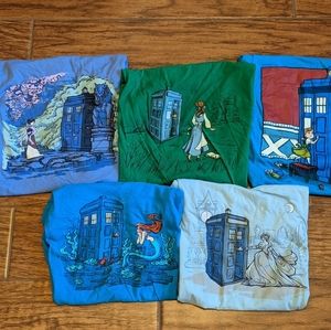 Doctor Who Disney Princess Crossover Shirts S & M